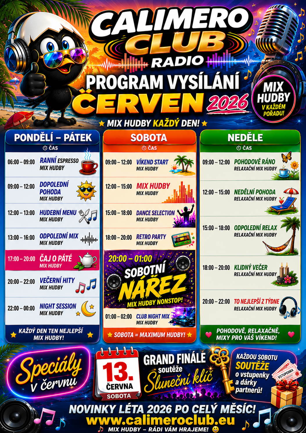 program červen